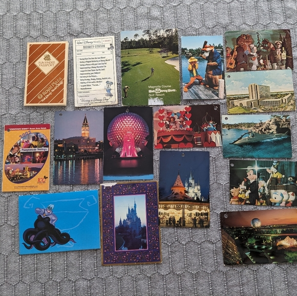 Vintage Walt Disney World ephemera lot 1978 early 2000 postcards Y2K - Picture 6 of 6